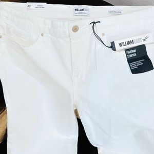 William Rast Freedom Stretch White Jeans Size 33